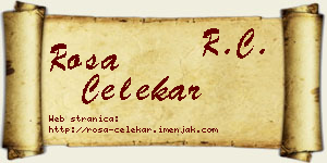 Rosa Čelekar vizit kartica
